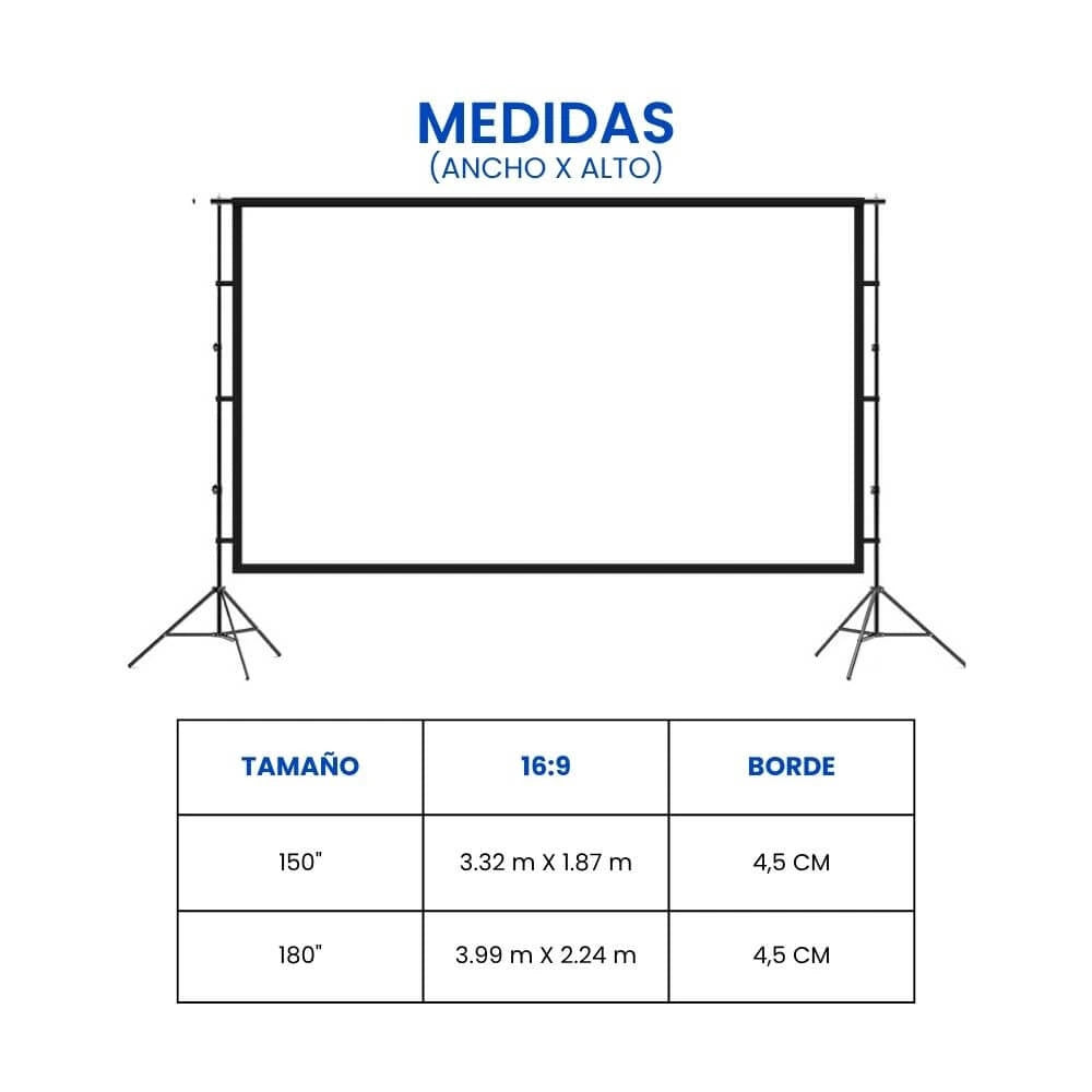 Pantalla Ecran Blanco con tripode