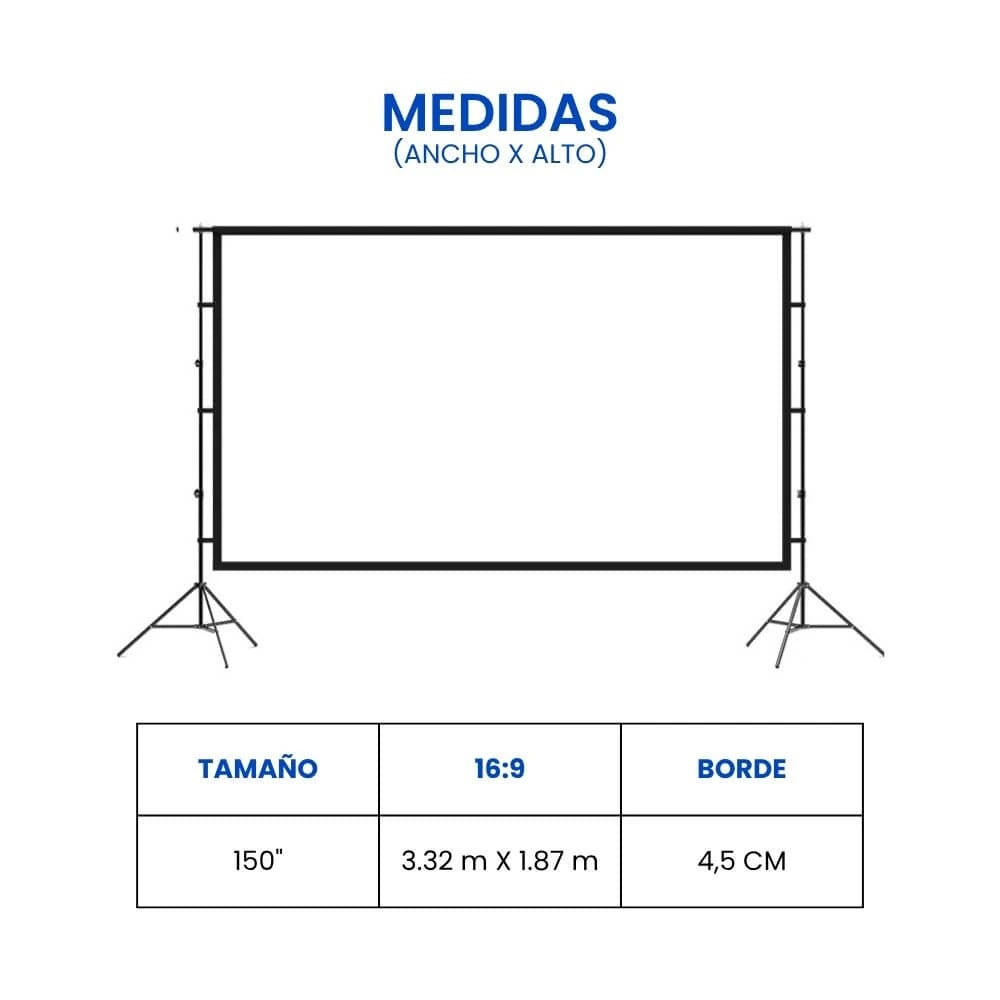 Pantalla Ecran Blanco con tripode