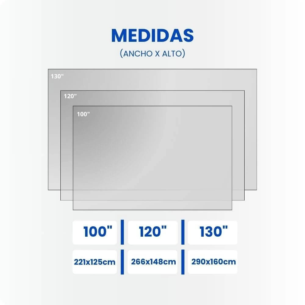 Ecran Gris ALR – Disponible en 100”, 120” y 130” para todo tipo de espacios