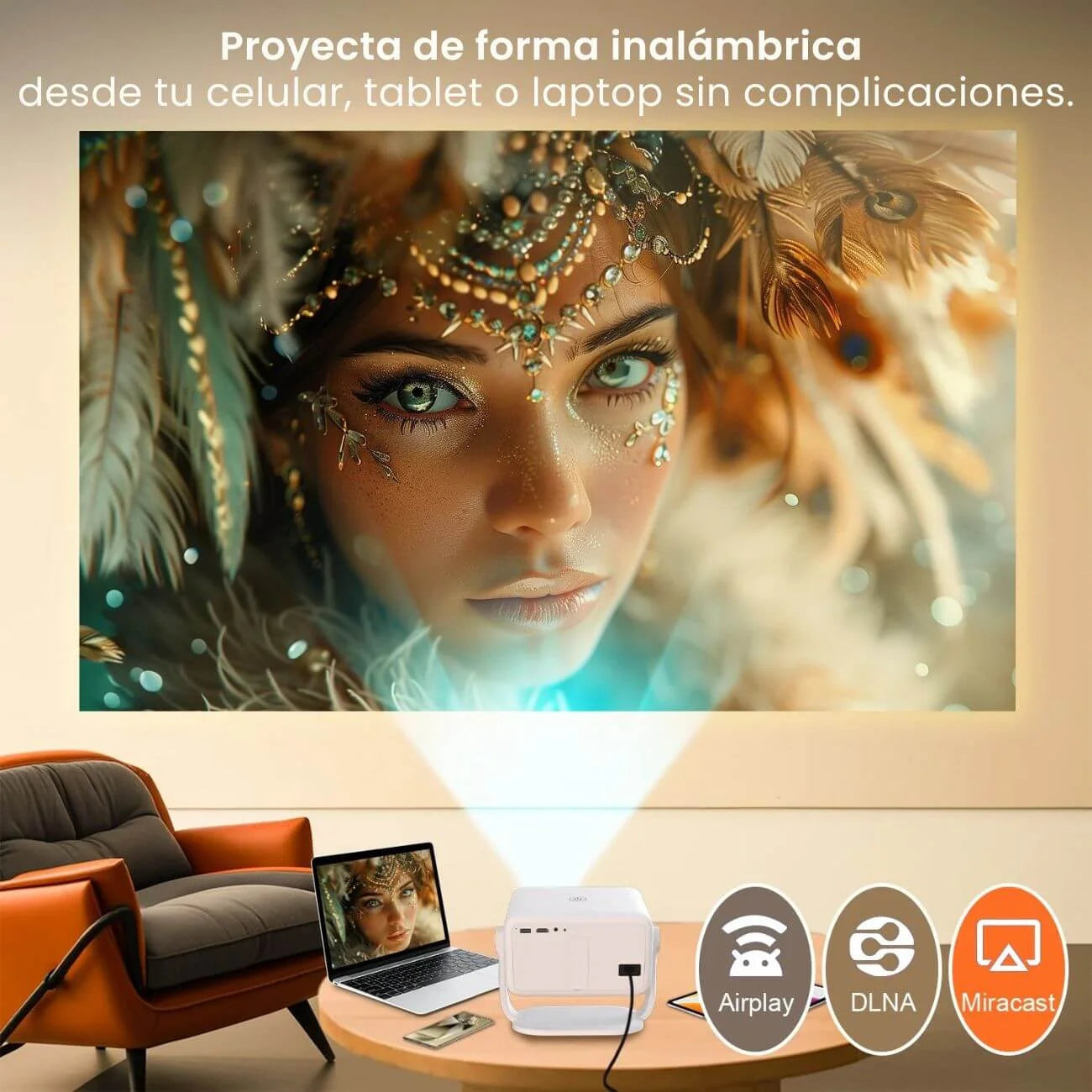 proyector nova pro con miracast y airplay