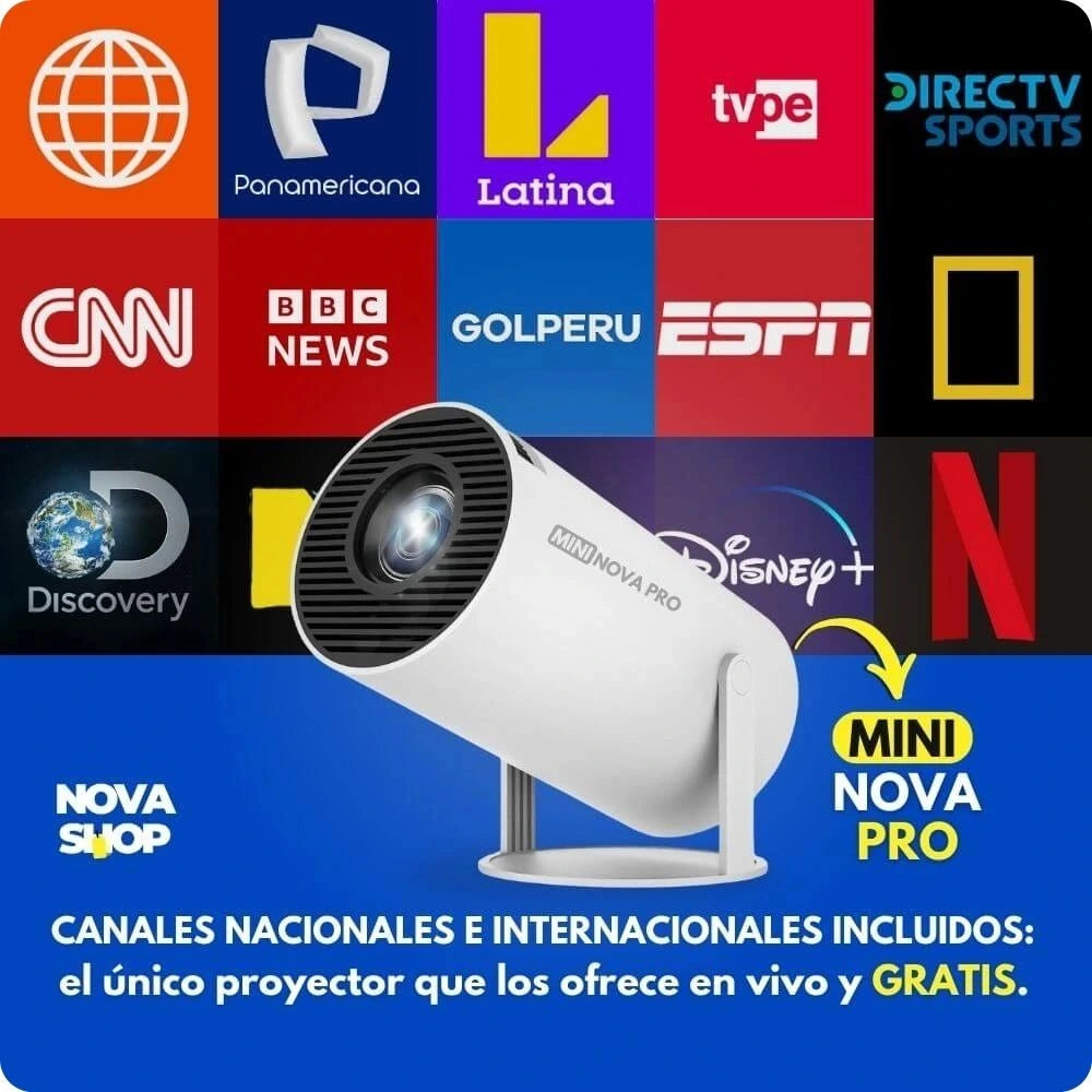 Canales integrados Proyector Mini Nova Pro