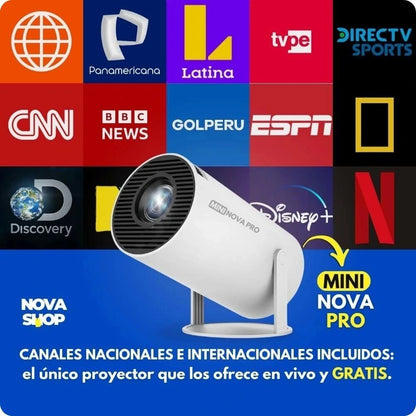 Canales integrados Proyector Mini Nova Pro