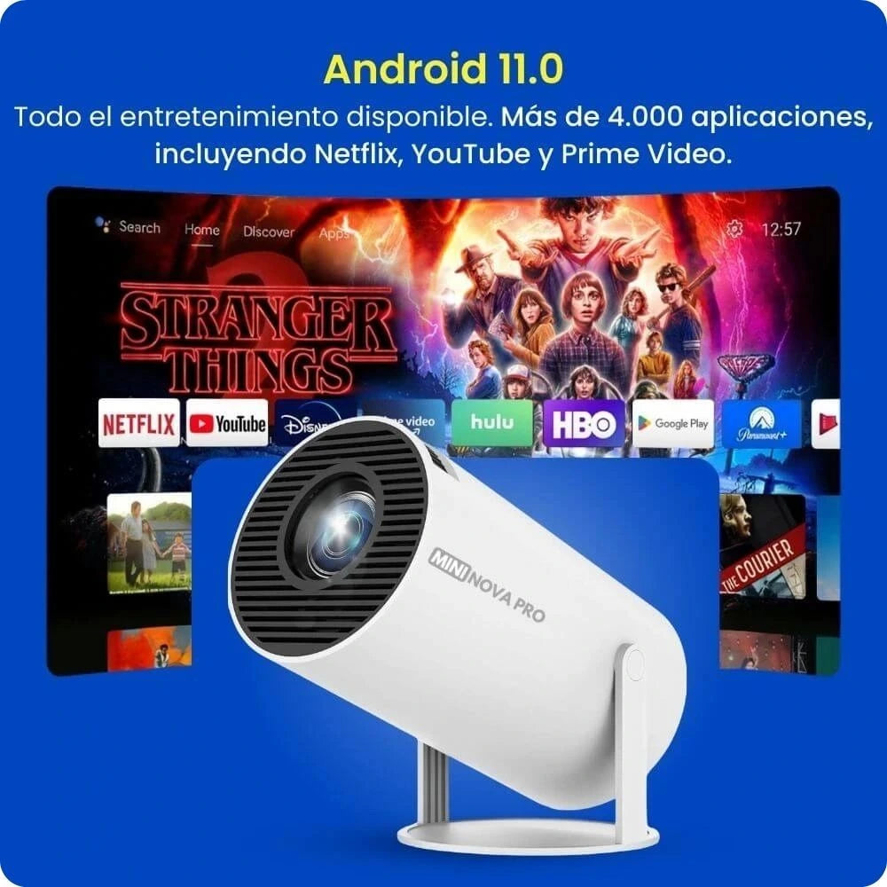 Sistema Android 11 - Proyector Mini Nova Pro