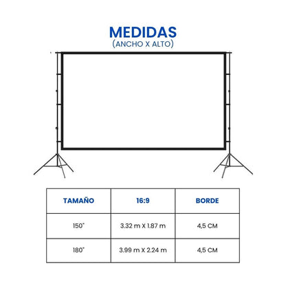 Pantalla Ecran Blanco con tripode