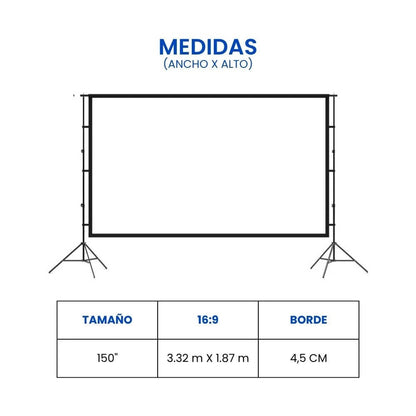 Pantalla Ecran Blanco con tripode
