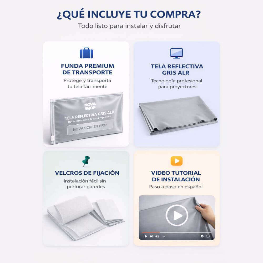 Contenido del paquete – Ecran Gris ALR