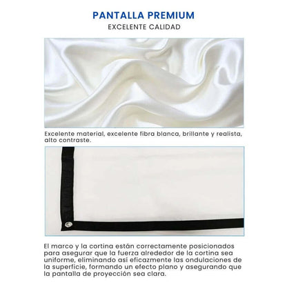 Tela Blanca Premium para proyector - alta calidad